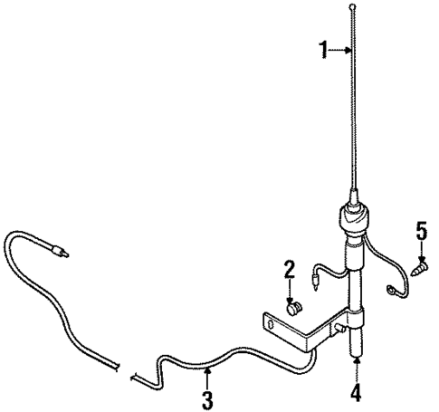 Antenna & Radio for 1998 Chrysler Sebring #0