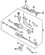 JLM409 - : Tie Rod Assembly for Jaguar: Vanden Plas, XJ6, XJS Image
