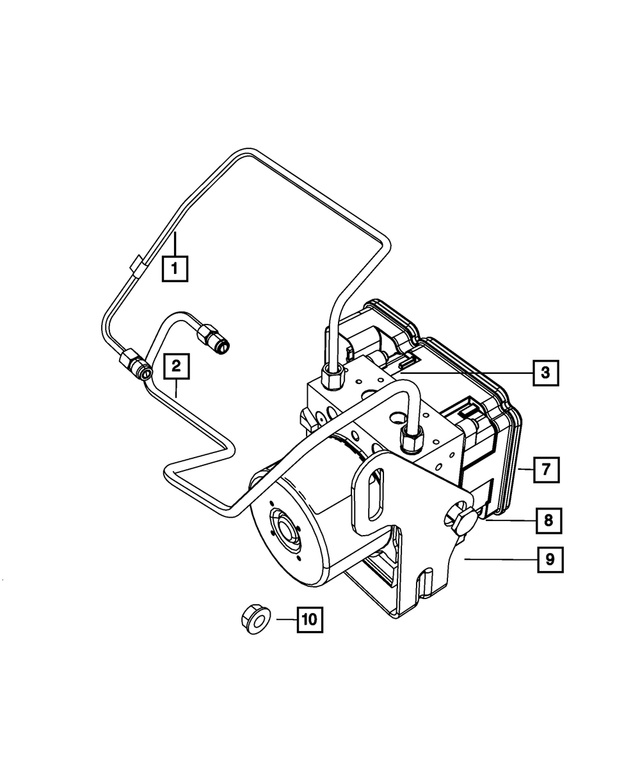 68046389AA - Brakes: Anti-lock Brake System Module for Mopar Image