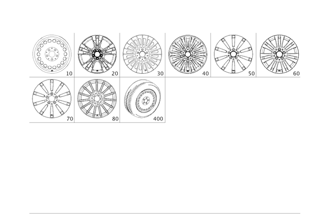 2054012100 - Wheels: Disk Wheel for Mercedes-Benz: B Electric Drive, B250e, C350e, C400, C43 AMG, C450 AMG, C63 AMG, C63 AMG S Image