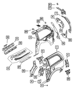 4894698AF - : Quarter Inner Panel, Right for Mopar Image