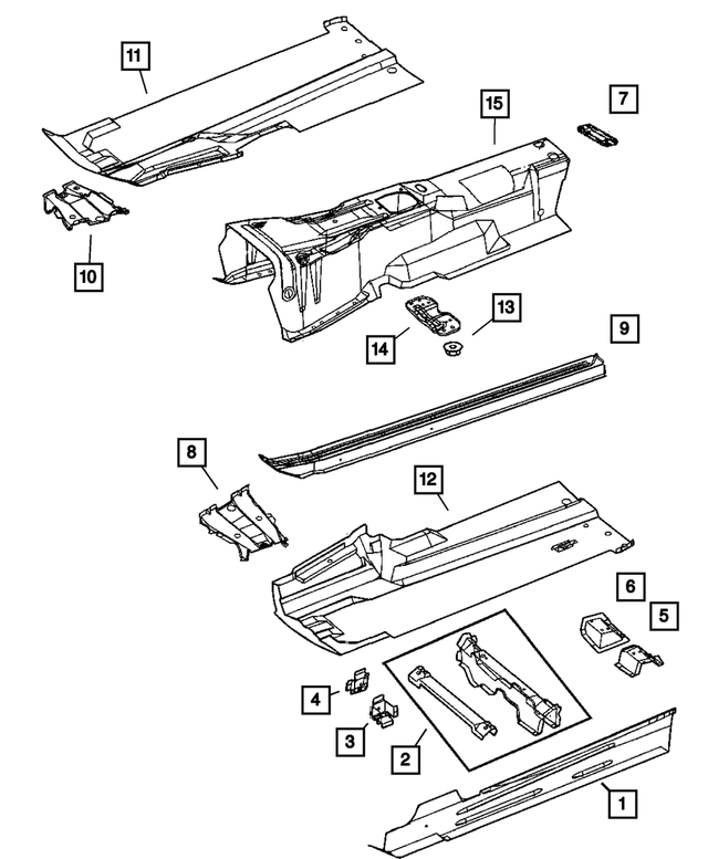 5099014AA - Body Sheet Metal Except Doors: Plate for Mopar Image image