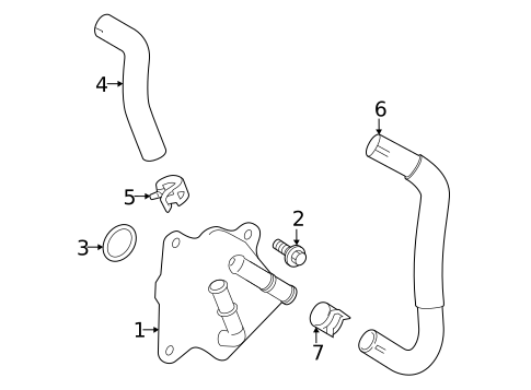 Engine Oil Cooler for 2021 Toyota RAV4 Prime #0