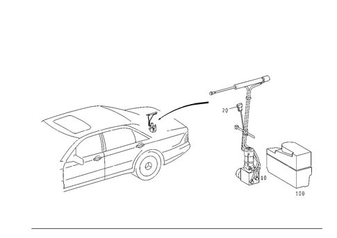 Remote Trunk Release for 2001 Mercedes-Benz S55 AMG #0