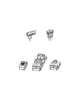 68708379AB - Interior Trim: Memory Selector Switch, Left for Mopar Image image