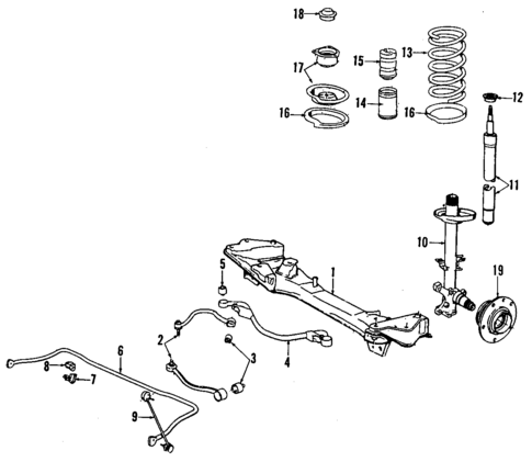 Suspension Components for 1995 BMW 850CSi #1