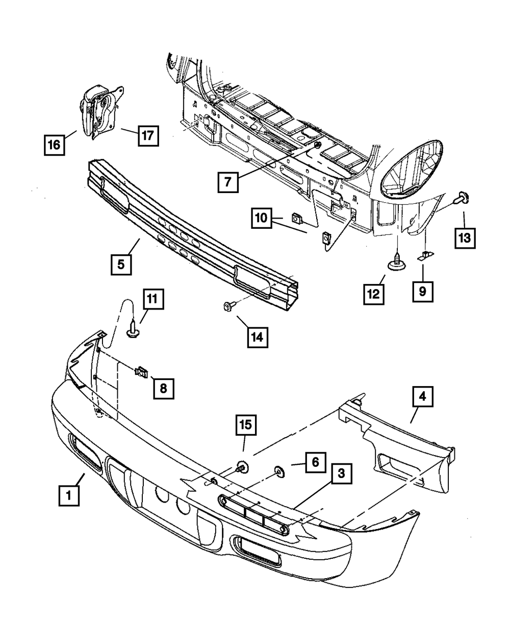 Rear Fascia - Mopar (ZG97TZZAC)