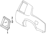 10148897 - Body: Glass Spacer for Cadillac: Eldorado | Oldsmobile: 88, LSS, Regency Image