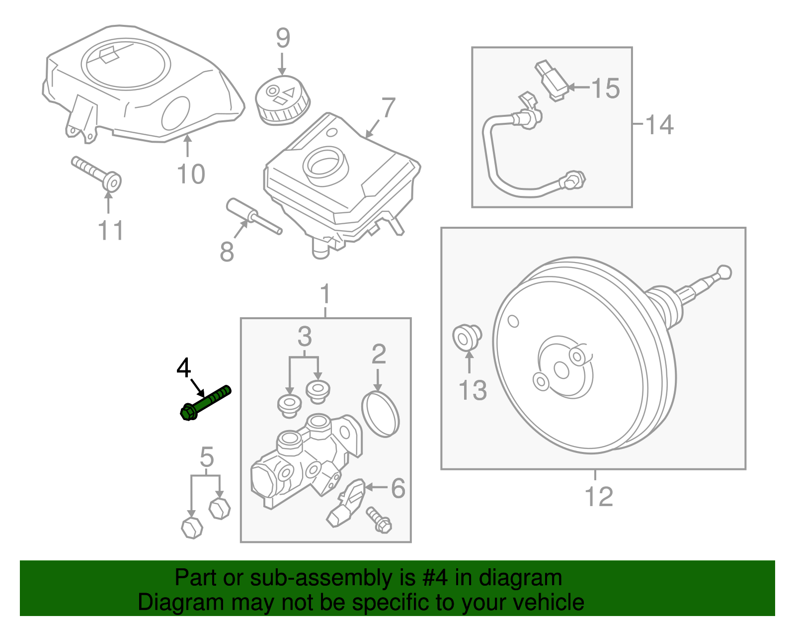 WHT-003-382-A - Master Cylinder Mount Bolt 2007-2025 Audi | Audi OEM Parts