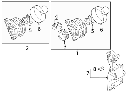 Alternator for 2011 Volkswagen Jetta #1