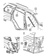 55369363AB - Exterior Ornamentation: Retainer Seal, Left for Mopar Image