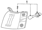 8151016170 - Electrical: Signal Lamp for Toyota: Tercel Image