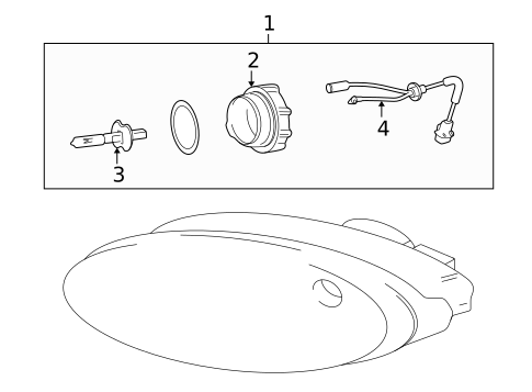 Bulbs - Chassis for 2001 Hyundai XG300 #1