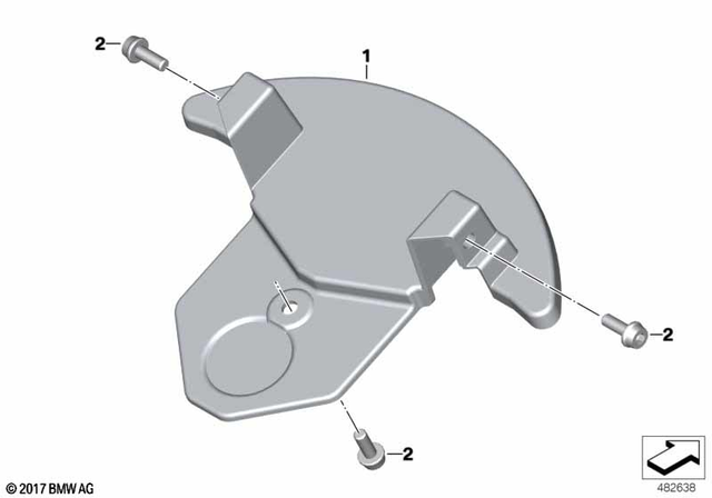 46618560411 - Frame and Mounting Parts: Fork Bridge Cover -  for BMW-Motorrad Image