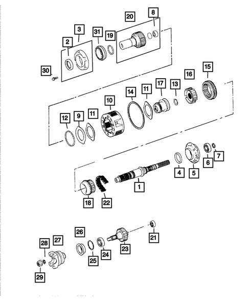 Gear Train for 2003 Jeep Wrangler #0