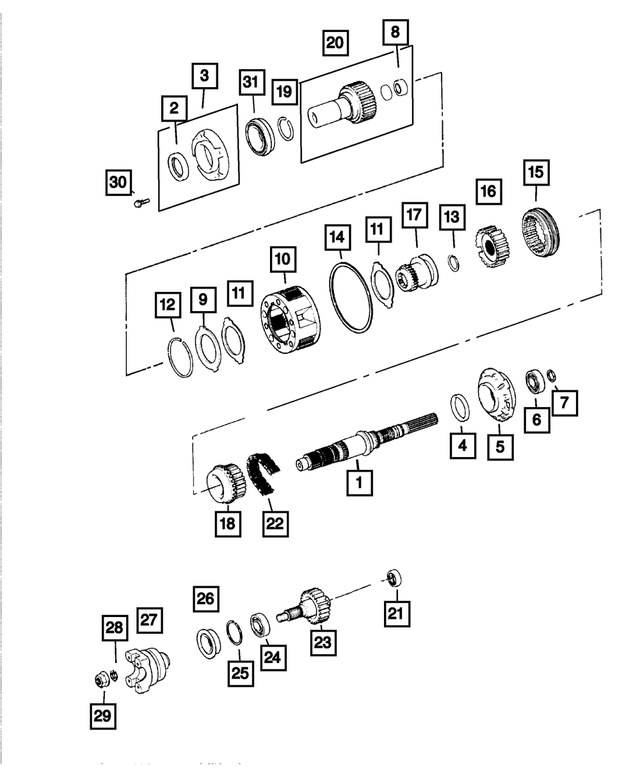 4338892AB - Transfer Case Model 231 [DHN]: Bearing for Mopar Image