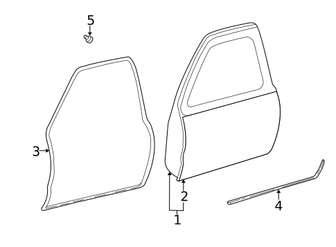 Door & Components for 2008 Mazda B2300 #0