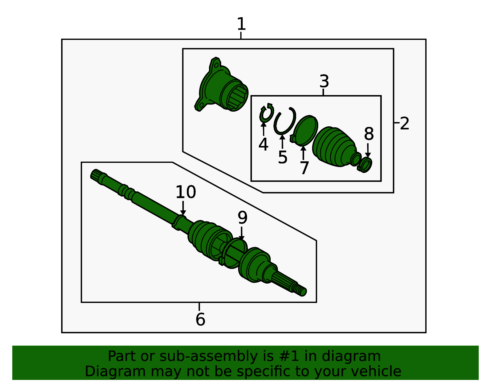 2007-2013 Suzuki SX4 | 2007-2013 Suzuki SX4 - Axle Assembly