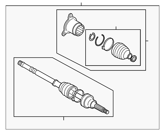 2007-2013 Suzuki SX4 | 2007-2013 Suzuki SX4 - Axle Assembly