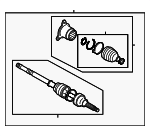 4410680J01 - Universals &amp; Rear Axle: Axle Assembly for Suzuki: SX4 Image