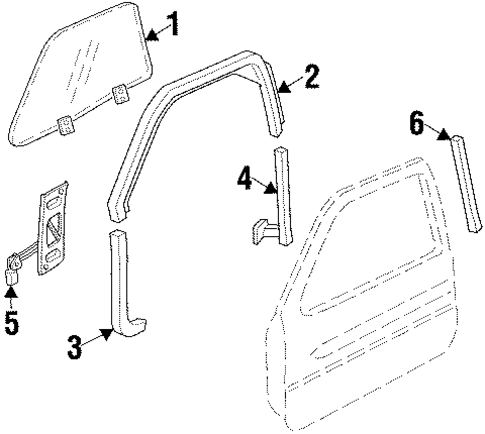 Front Door for 1997 Pontiac Grand Prix #1