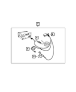 82213050 - Mopar Accessories - Component Parts: Cellular Phone Hands Free Kit for Mopar Image