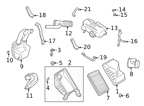 Air Intake for 1998 Subaru Forester #0