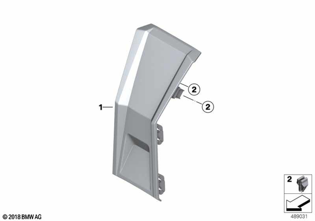 46638558681 - Frame and Mounting Parts: Cover Panel Front Panel Carrier -  for BMW-Motorrad Image image