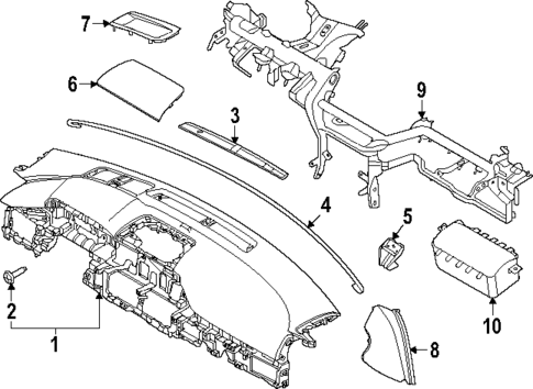 Instrument Panel for 2025 Genesis G80 #0