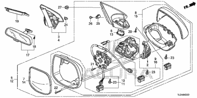 Mirror for 2013 Acura TSX #0