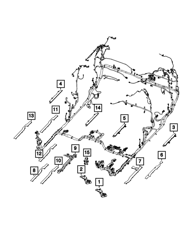 68721871AA - Electrical: Wiring Trough for Mopar Image