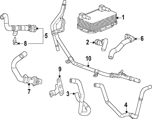 Trans Oil Cooler for 2024 Chevrolet Corvette #0