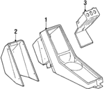 9115520300305T - Body: Console Assembly for Porsche: 911 Image