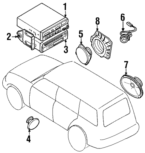 Sound System for 2000 Mitsubishi Montero #0