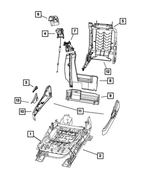 68024910AA - Interior Trim: Seat Cushion Pan for Mopar Image