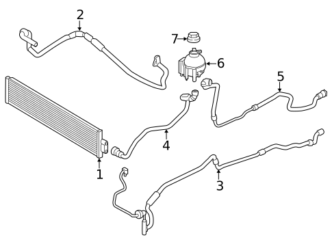 Radiator & Components for 2014 BMW 740Li #2