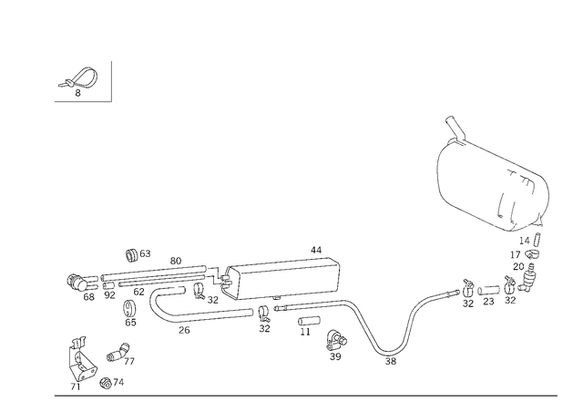 1149970590 - Fuel System: Binder for Mercedes-Benz Image image