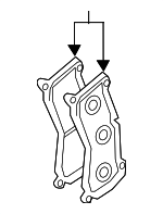 4KE698151K - Brakes: Brake Pads for Audi: e-tron Quattro, e-tron S, e-tron S Sportback, e-tron Sportback, Q8 e-tron, Q8 e-tron Sportback, SQ8 e-tron, SQ8 e-tron Sportback Image