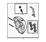 4KE615108J - : Caliper for Audi: e-tron Quattro, e-tron S, e-tron S Sportback, e-tron Sportback, Q8 e-tron, Q8 e-tron Sportback, SQ8 e-tron, SQ8 e-tron Sportback Image