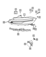 6104902AA - Electrical: Push Pin, Left for Mopar Image