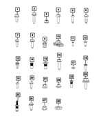 6509725AA - High Voltage Powertrain Systems: M6x1.0x20.0 Screw for Mopar Image