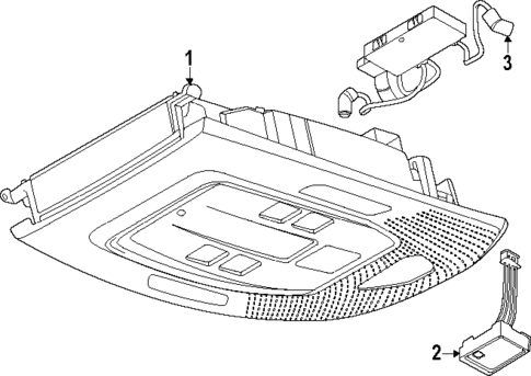 Overhead Console for 2024 Porsche Cayenne #0