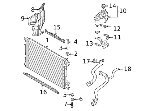 Radiator & Components for 2024 Audi A4 Quattro #1
