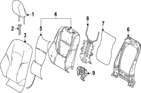Passenger Seat Components for 2025 Toyota 4Runner #2