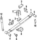 550543B010 - : U-Bolt Mount Plate for Nissan: Pickup Image