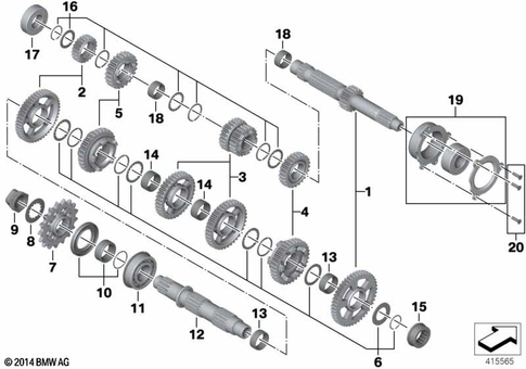 Transmission Shafts for 2014 BMW-Motorrad S 1000 R #0