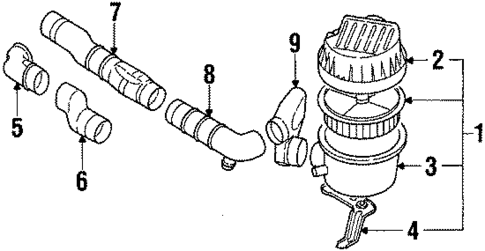 Air Intake for 1988 Isuzu Trooper #0
