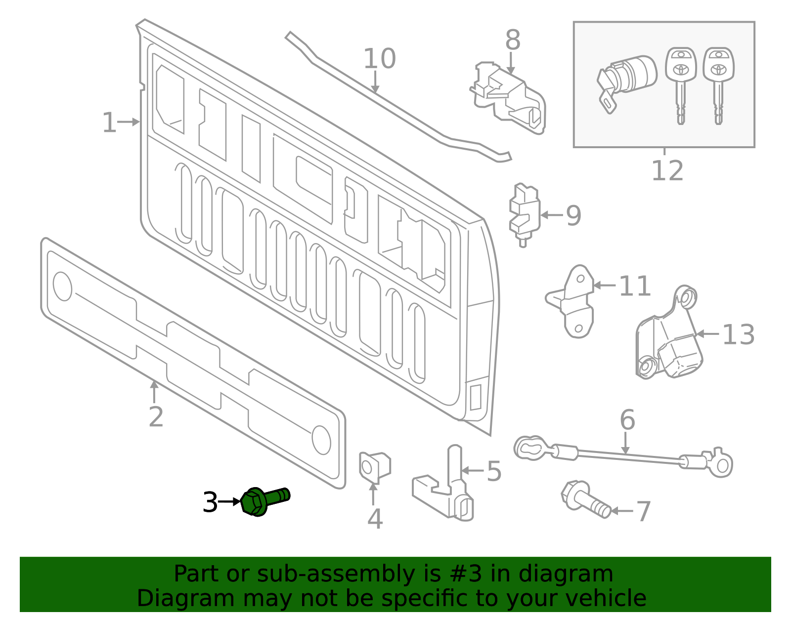ロゴネオン管 90166-60002 - Access Cover Screw 2007-2021 Toyota Tundra | Longo