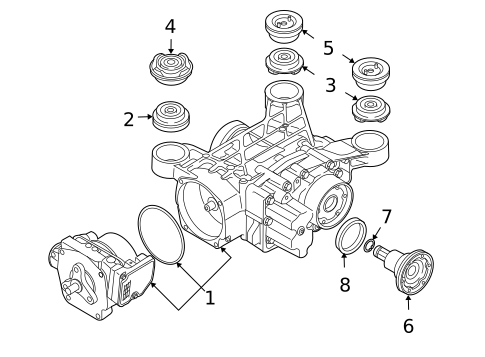 Axle & Differential for 2008 Audi A3 Quattro #0