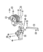 6506771AA - 2.4L Gas; Engine: Hex Head Screw And Washer, Mounting for Mopar Image